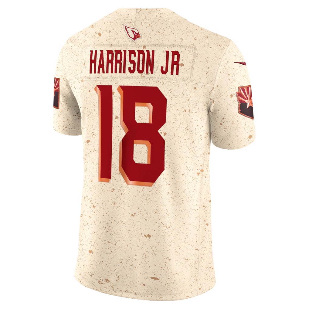 Men's Arizona Cardinals Marvin Harrison Jr. Natural Rivalries Collection Stitched Limited Jersey