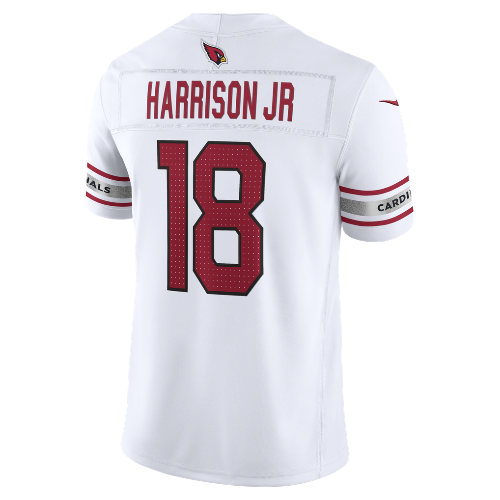 Men's Arizona Cardinals Marvin Harrison Jr. White Vapor F.U.S.E. Stitched Limited Jersey