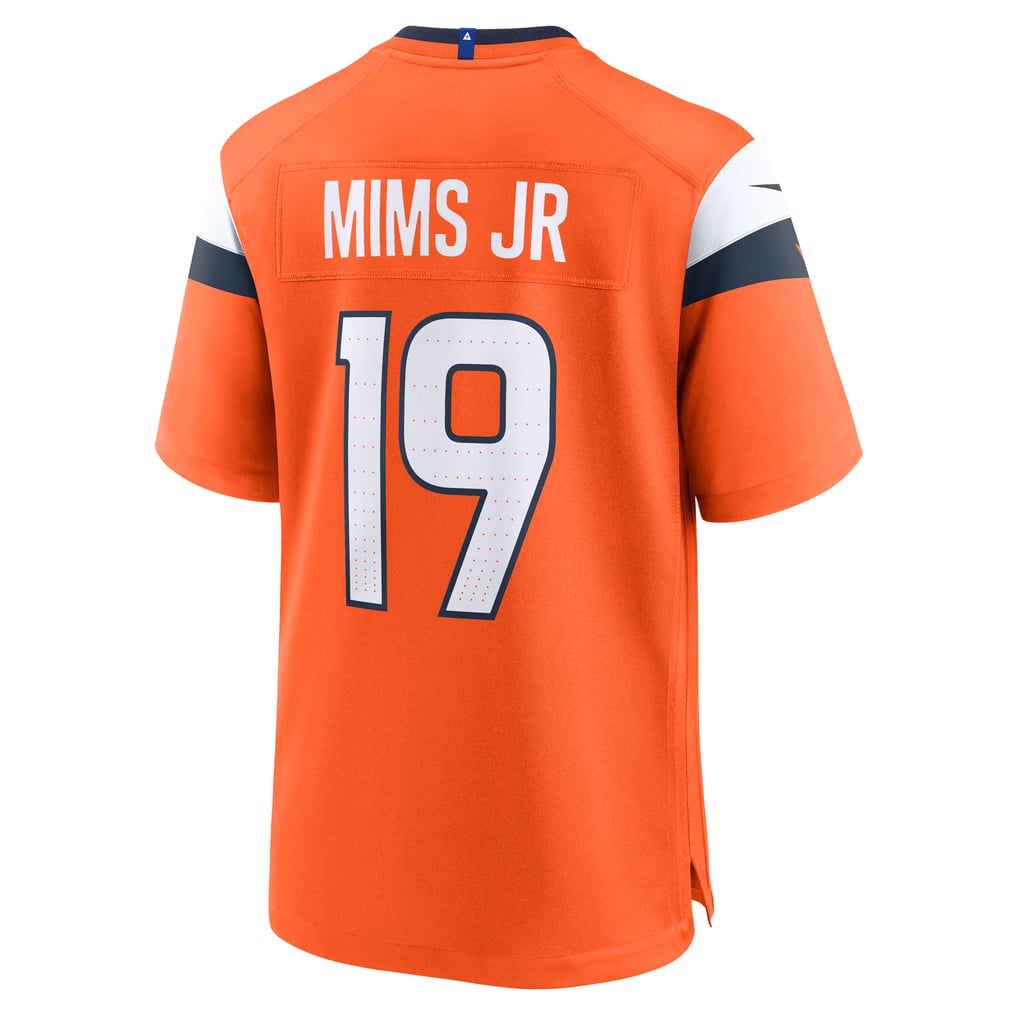 Men's Denver Broncos Marvin Mims Jr Orange Team Game Jersey