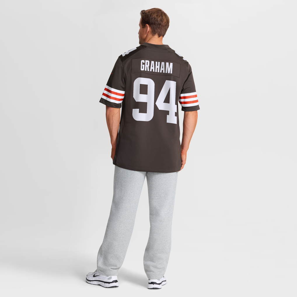 Men's Cleveland Browns Mason Graham Brown Game Jersey
