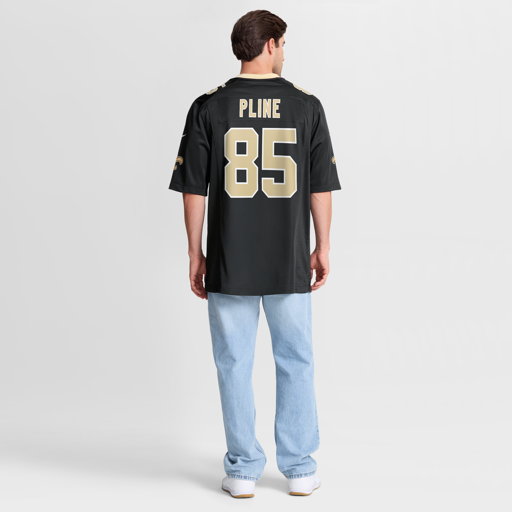 Men's New Orleans Saints Mason Pline Black Team Game Jersey
