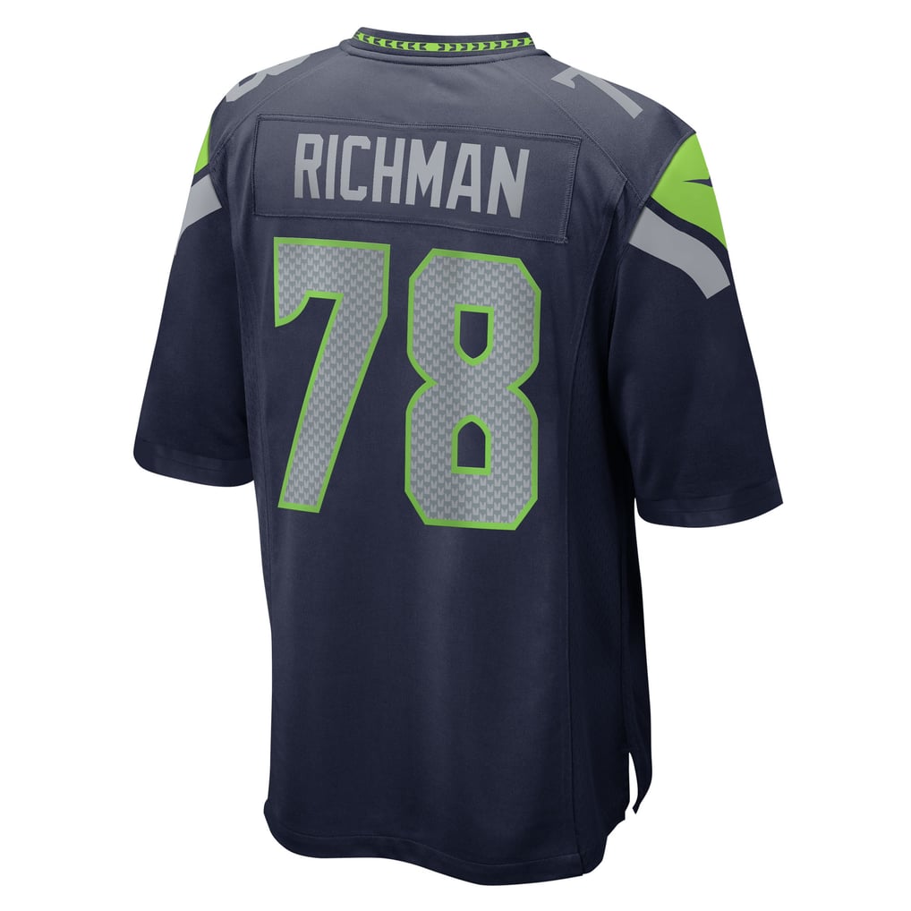 Men's Seattle Seahawks Mason Richman College Navy Team Game Jersey