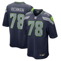 Men's Seattle Seahawks Mason Richman College Navy Team Game Jersey