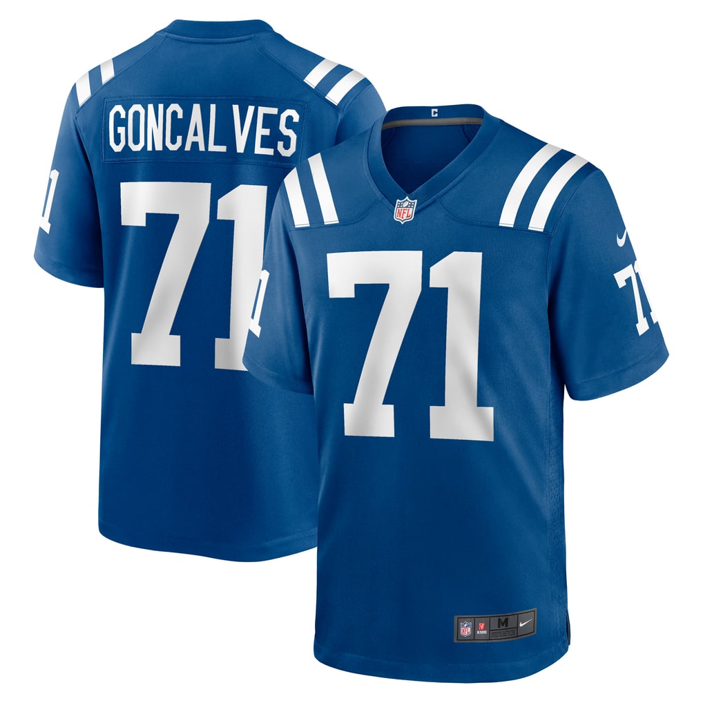 Men's Indianapolis Colts Matt Goncalves Royal Game Jersey
