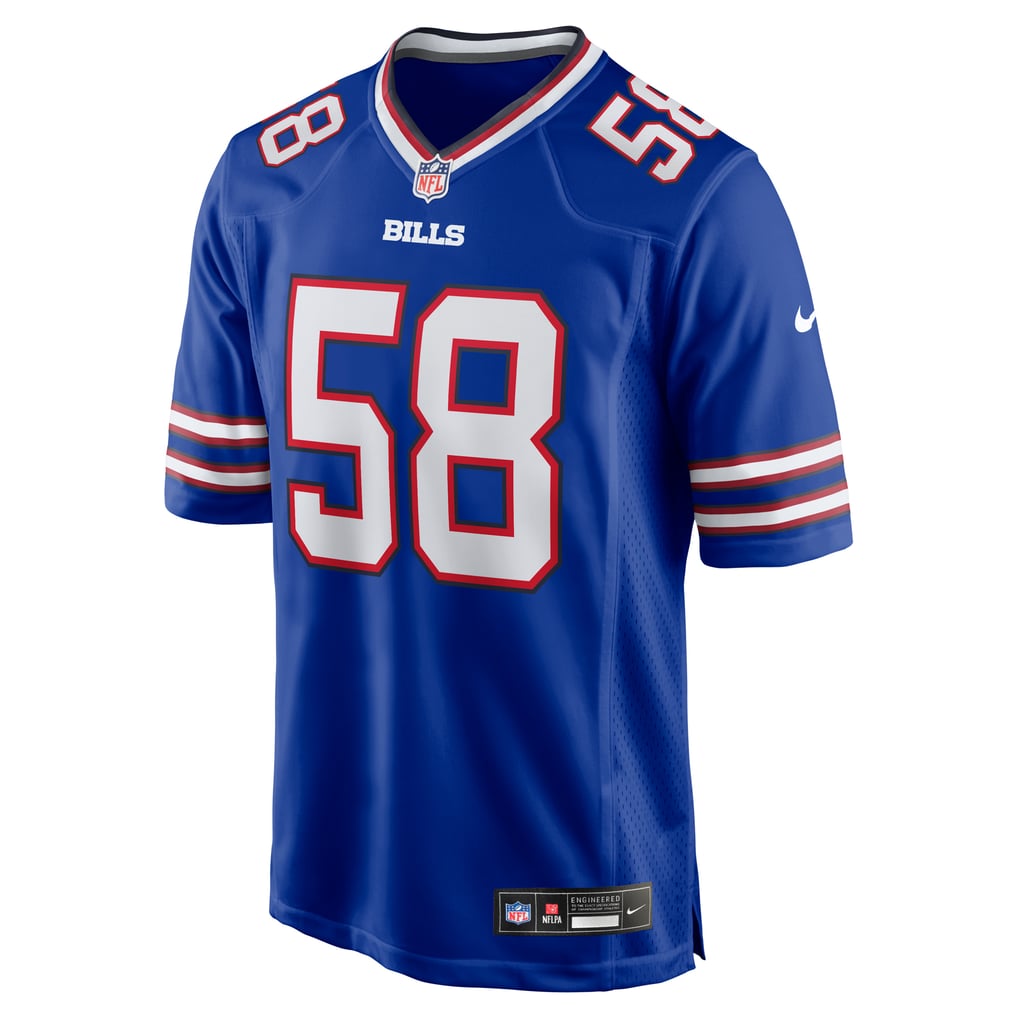 Men's Buffalo Bills Matt Milano Royal Game Player Jersey