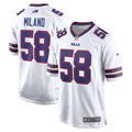 Men's Buffalo Bills Matt Milano White Away Game Player Jersey