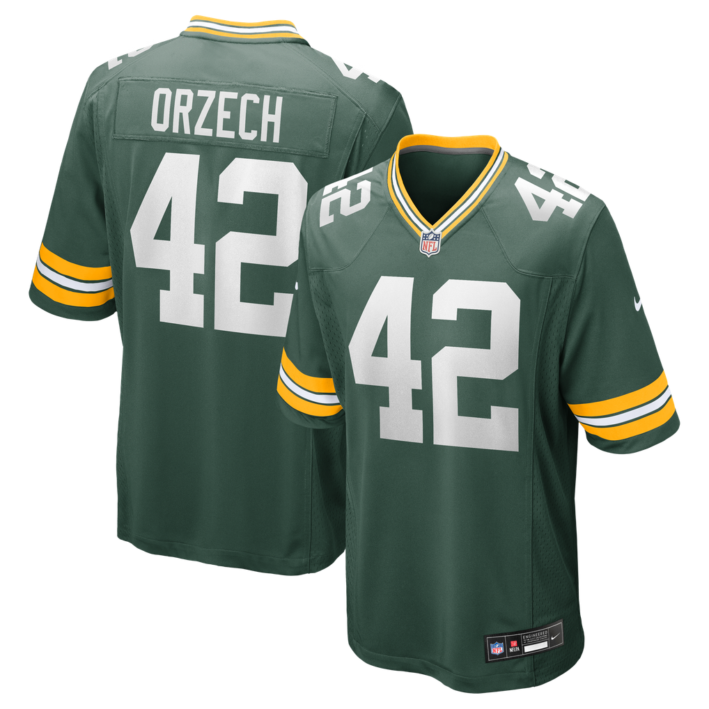 Men's Green Bay Packers Matt Orzech Green Game Jersey