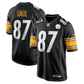 Men's Pittsburgh Steelers Matt Sokol Black Team Game Jersey
