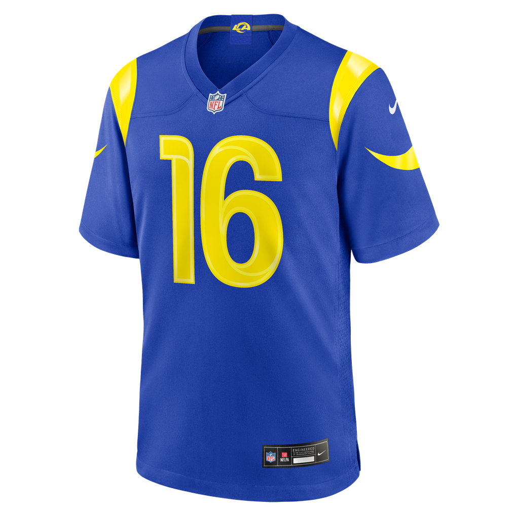 Men's Los Angeles Rams Matthew Caldwell Royal Team Game Jersey