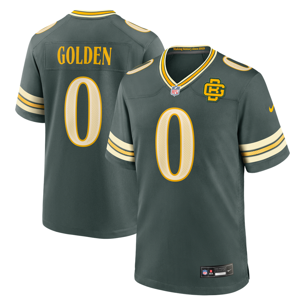 Men's Green Bay Packers Matthew Golden Green 2026 Rivalries Collection Game Jersey