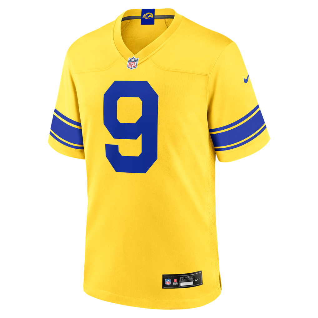 Men's Los Angeles Rams Matthew Stafford Classic Sol Game Jersey