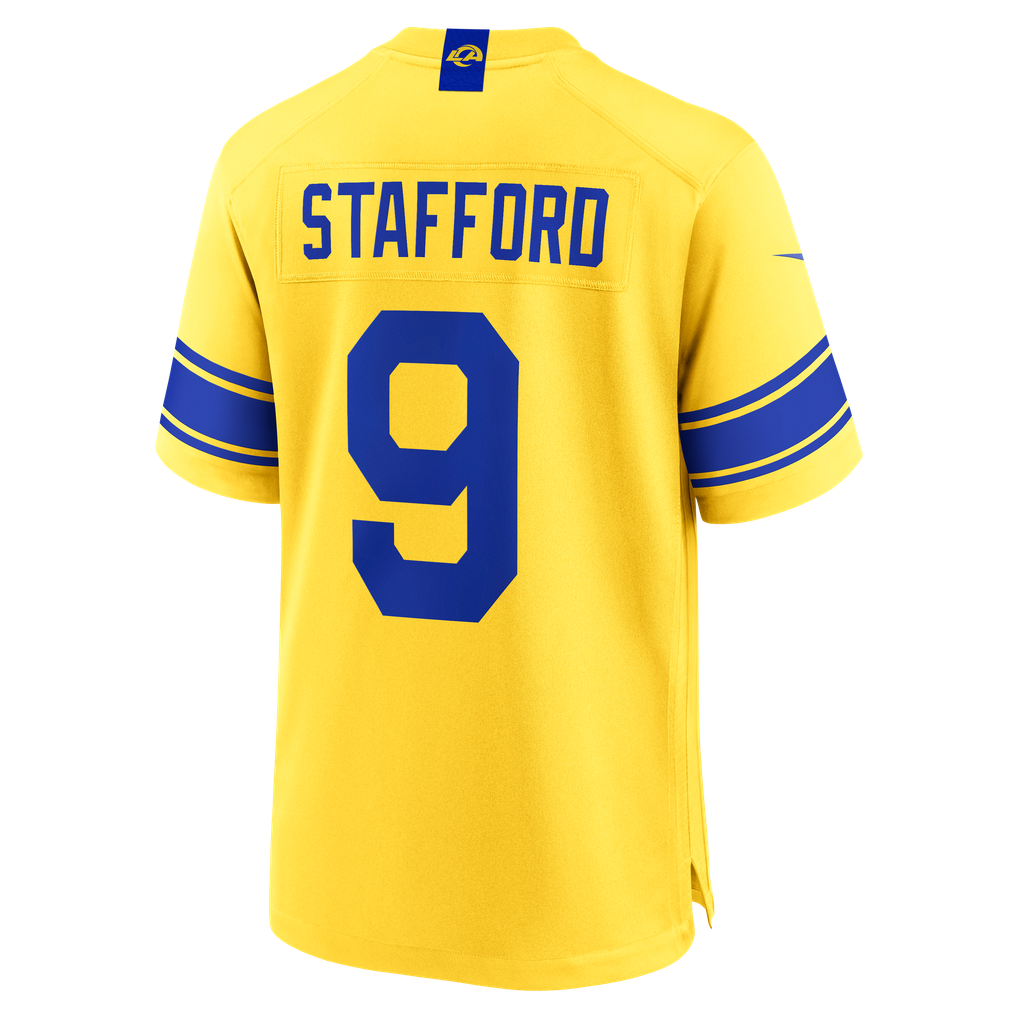 Men's Los Angeles Rams Matthew Stafford Classic Sol Game Jersey