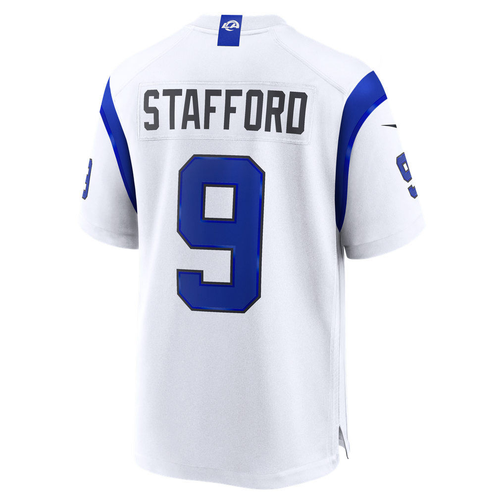 Men's Los Angeles Rams Matthew Stafford Fearsome White Game Jersey