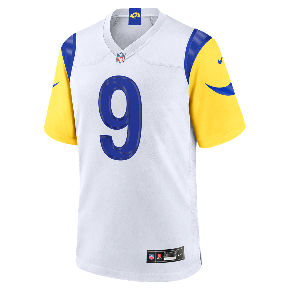 Men's Los Angeles Rams Matthew Stafford White Game Player Jersey