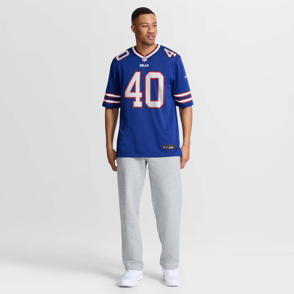 Men's Buffalo Bills Matthew Wright Royal Team Game Jersey
