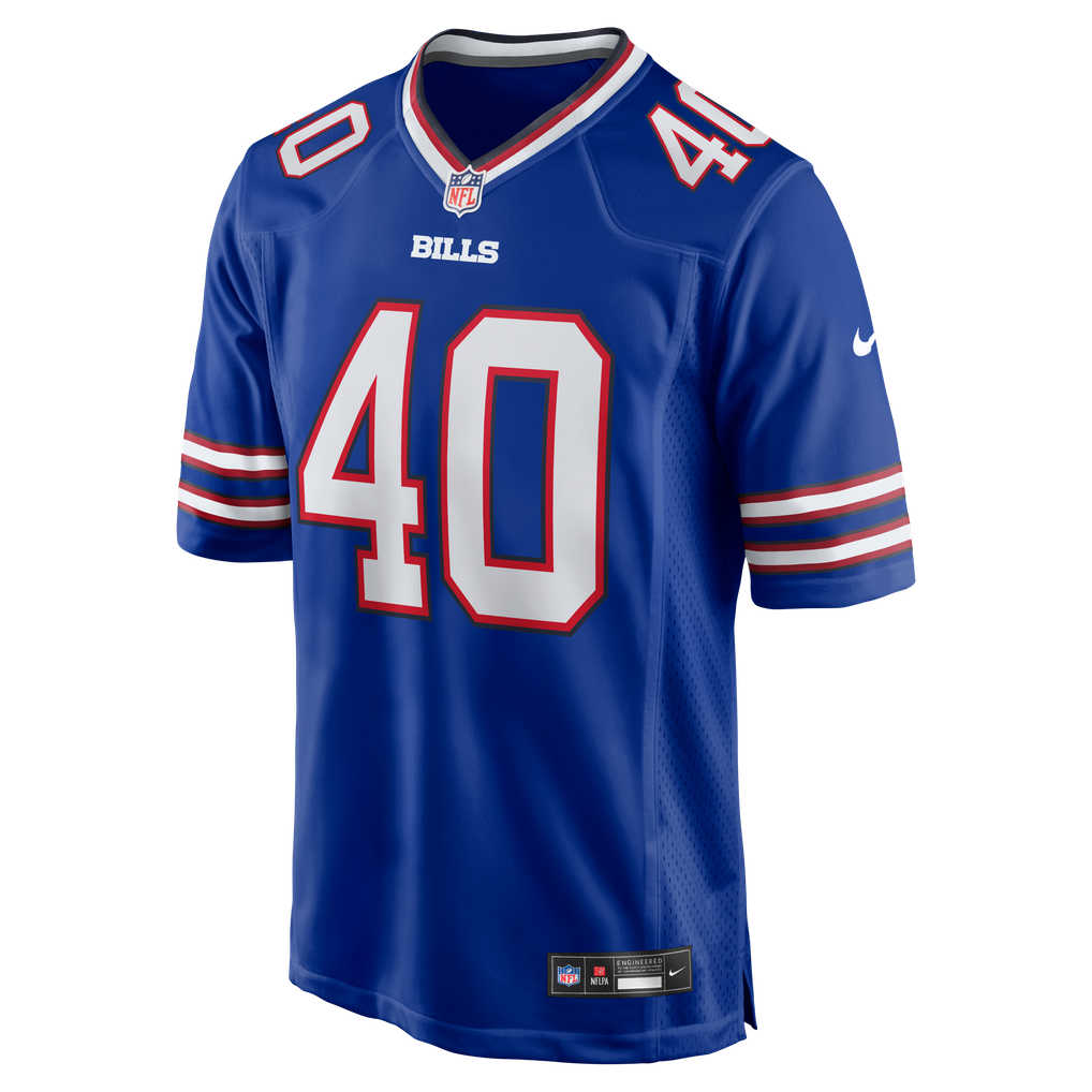 Men's Buffalo Bills Matthew Wright Royal Team Game Jersey