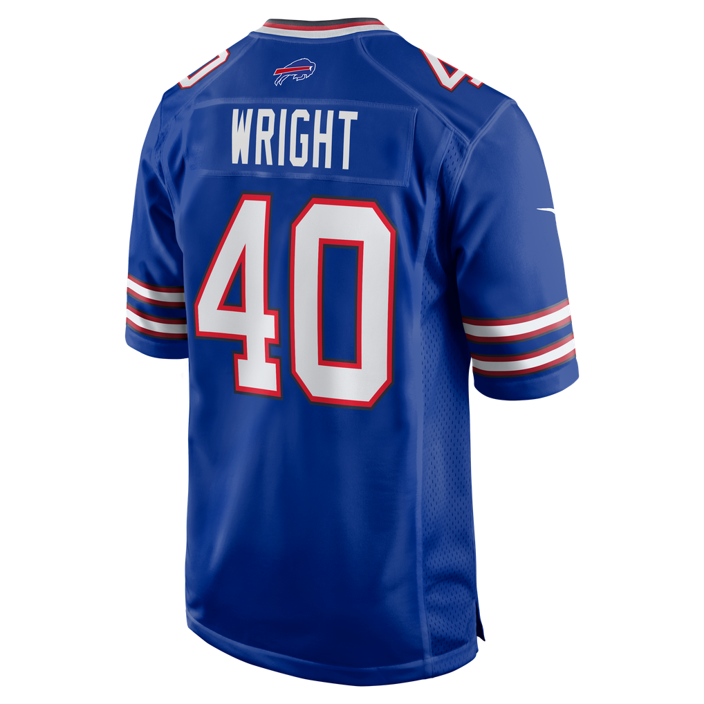 Men's Buffalo Bills Matthew Wright Royal Team Game Jersey