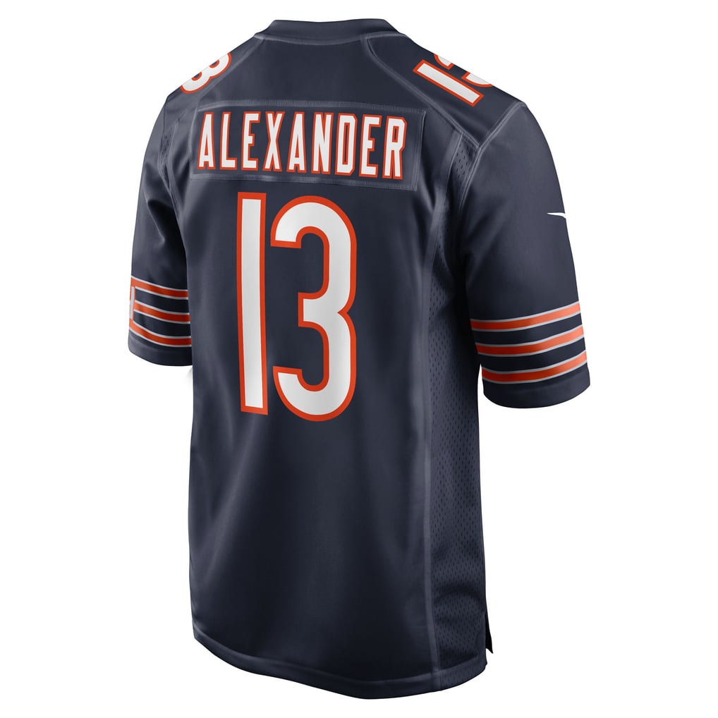 Men's Chicago Bears Maurice Alexander Navy Team Game Jersey
