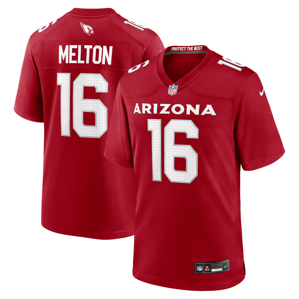 Men's Arizona Cardinals Max Melton Cardinal Team Game Jersey