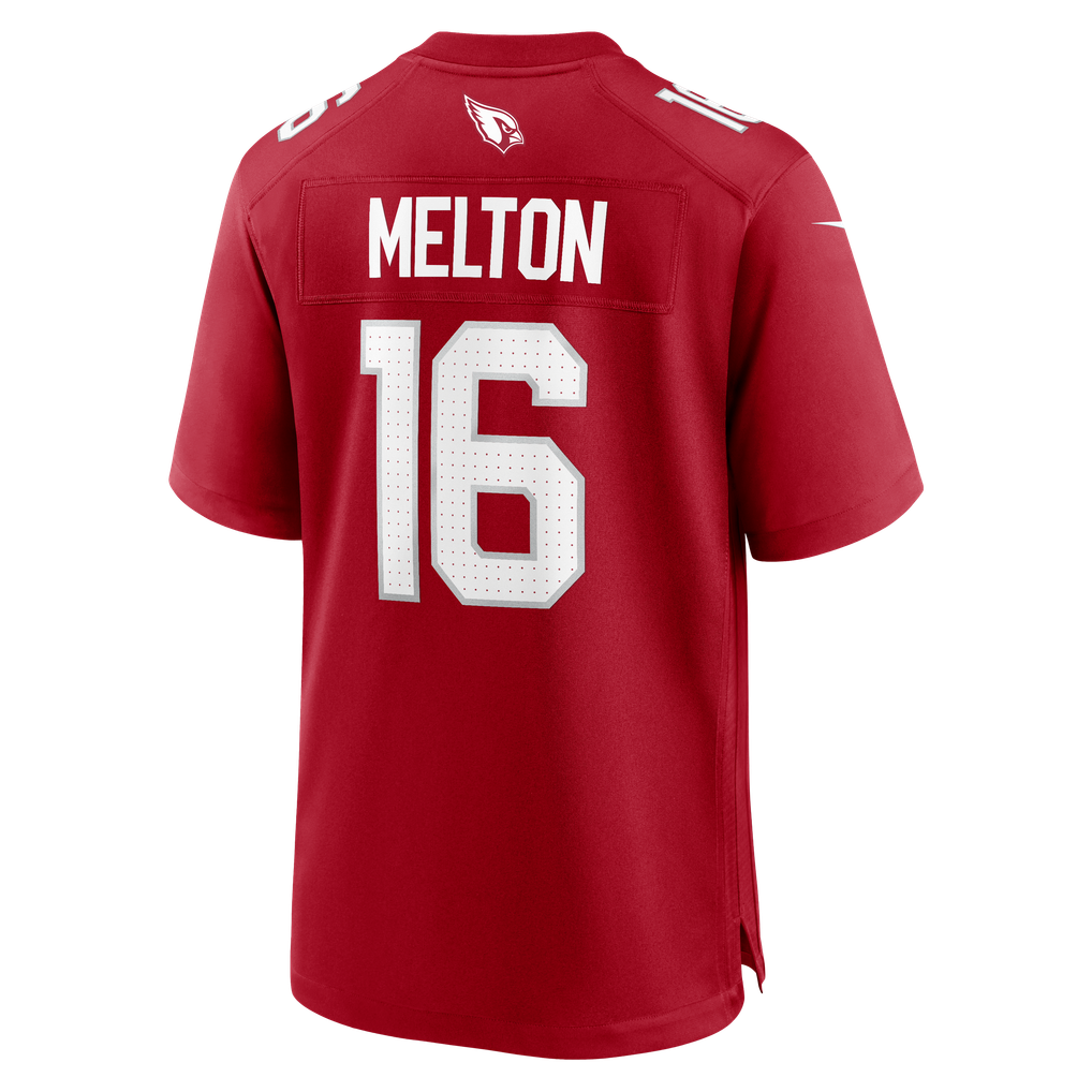 Men's Arizona Cardinals Max Melton Cardinal Team Game Jersey
