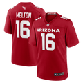Men's Arizona Cardinals Max Melton Cardinal Team Game Jersey