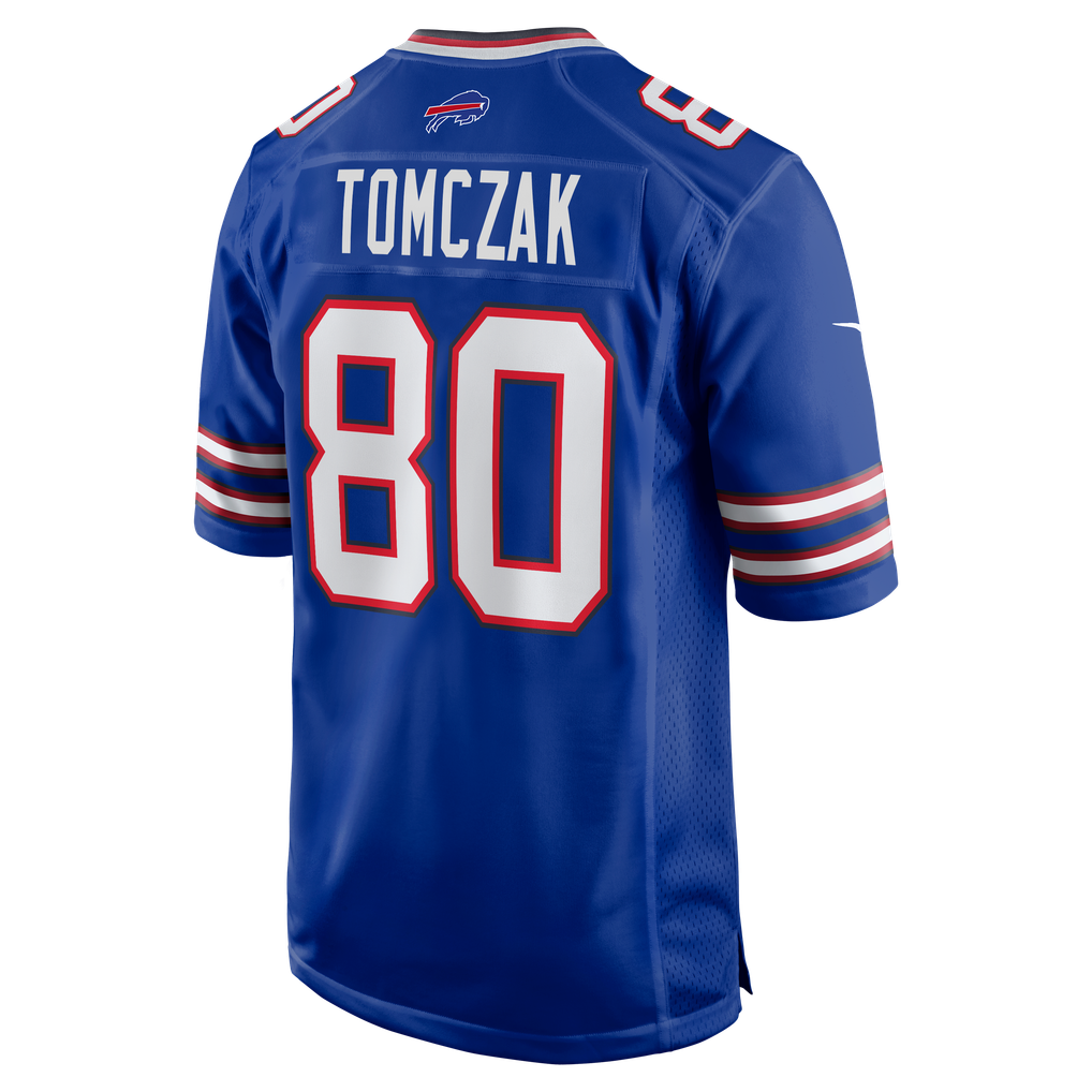 Men's Buffalo Bills Max Tomczak Royal Team Game Jersey
