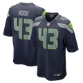 Men's Seattle Seahawks Maxen Hook College Navy Team Game Jersey