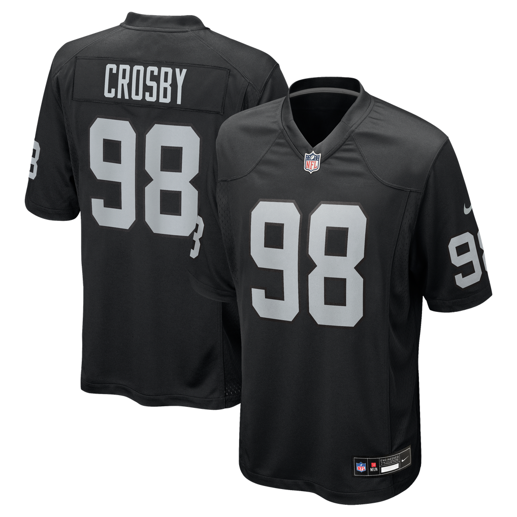 Men's Las Vegas Raiders Maxx Crosby Black Game Jersey