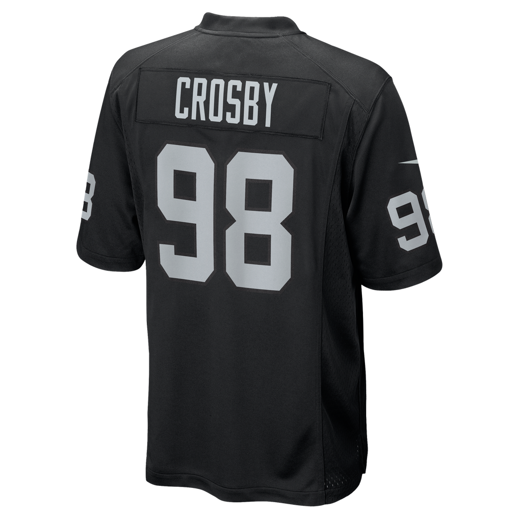 Men's Las Vegas Raiders Maxx Crosby Black Game Jersey