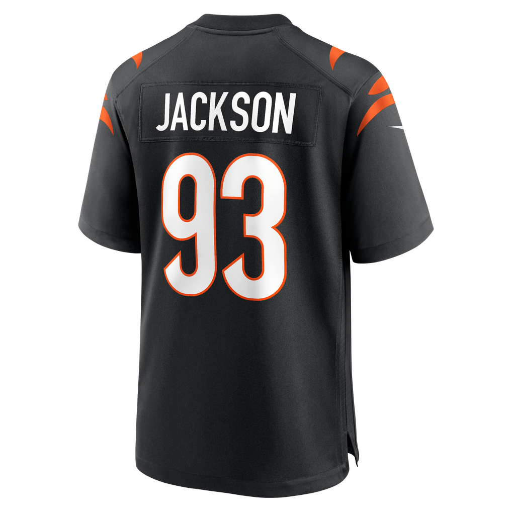 Men's Cincinnati Bengals McKinnley Jackson Black Game Jersey