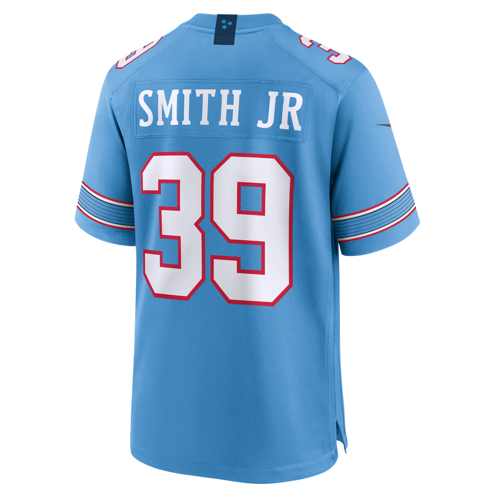 Men's Tennessee Titans Melvin Smith Jr Light Blue Team Game Jersey