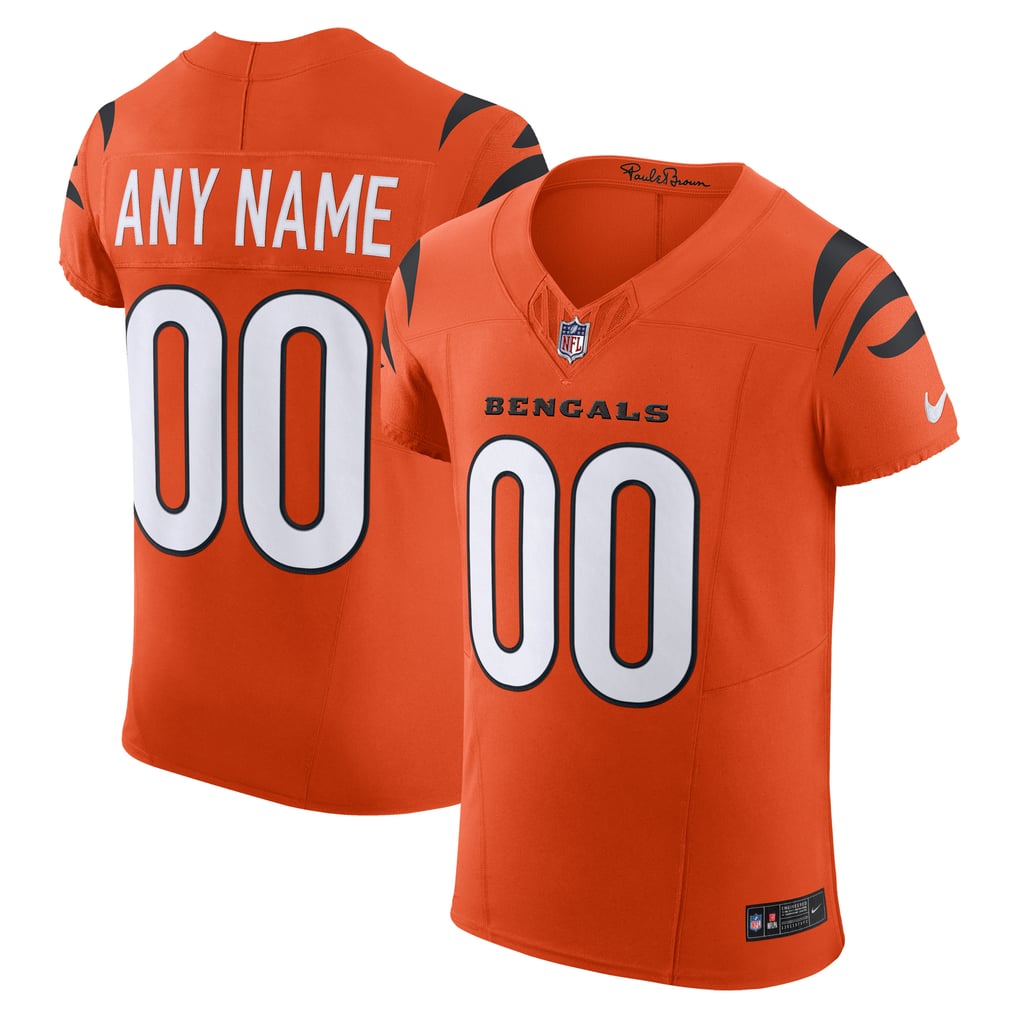 Men's Cincinnati Bengals Men's Orange Alternate Vapor F.U.S.E. Elite Custom Jersey