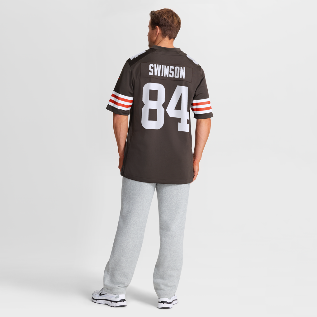 Men's Cleveland Browns Messiah Swinson Brown Team Game Jersey