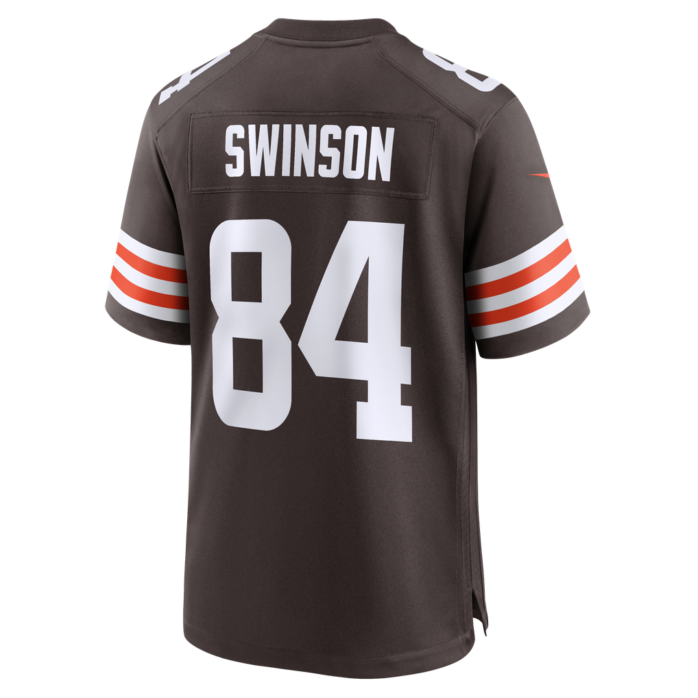 Men's Cleveland Browns Messiah Swinson Brown Team Game Jersey