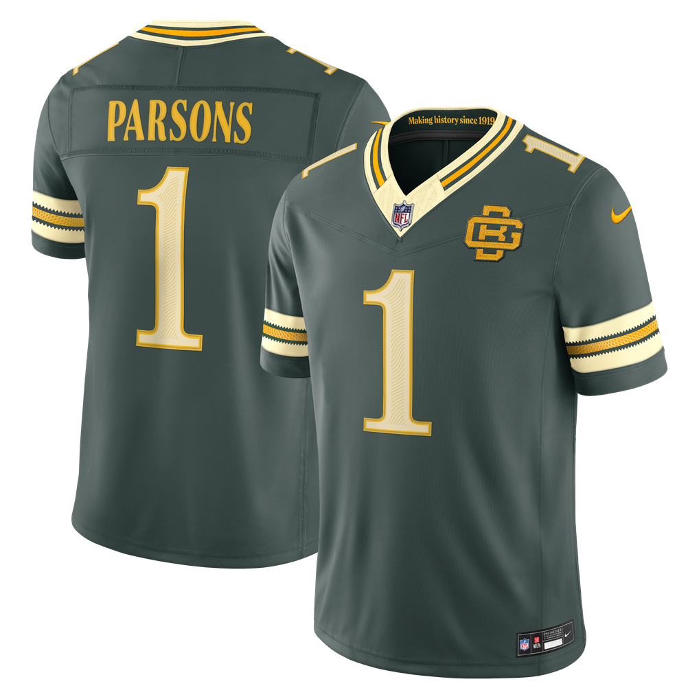 Men's Green Bay Packers Micah Parsons Green 2026 Rivalries Collection Stitched Limited Jersey