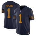 Men's Green Bay Packers Micah Parsons Navy Alternate Vapor F.U.S.E. Stitched Limited Jersey