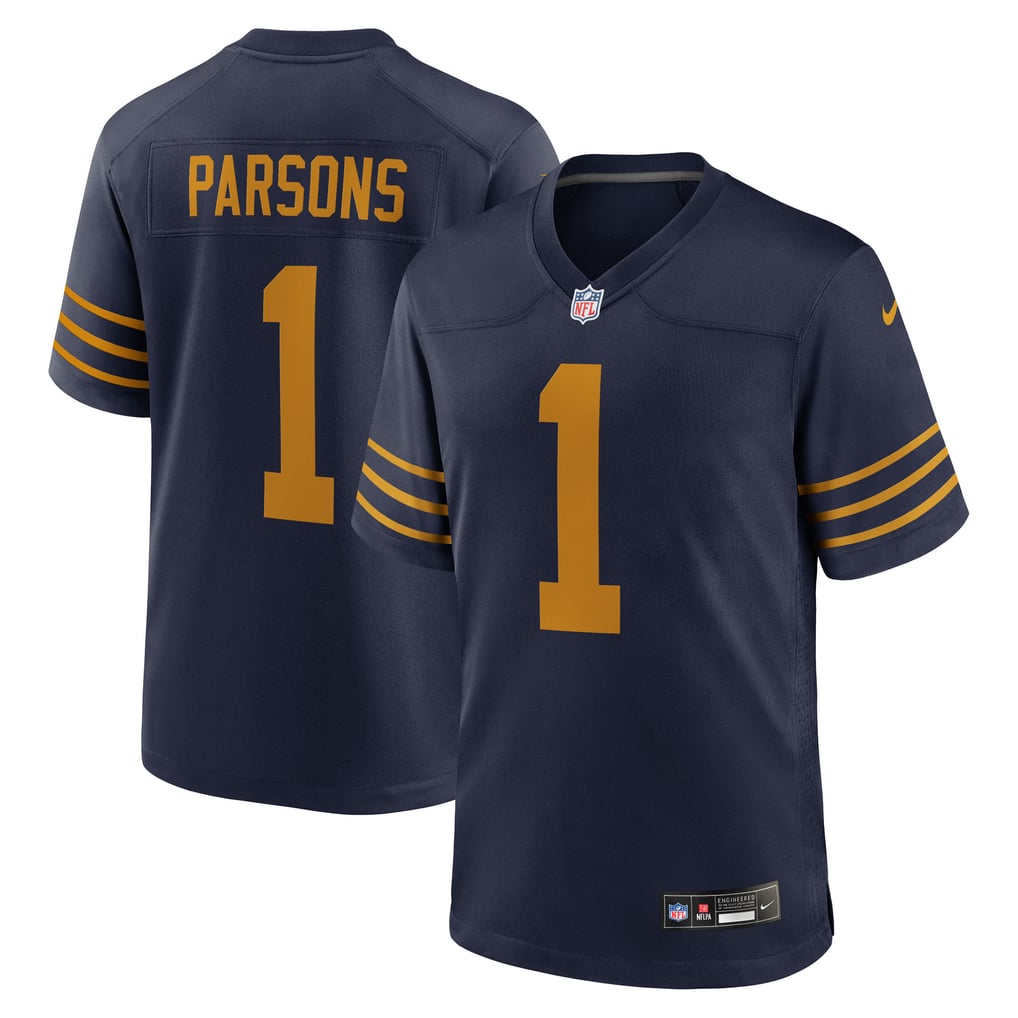 Men's Green Bay Packers Micah Parsons Navy The 1923 Classic Game Jersey
