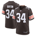 Men's Cleveland Browns Michael Burton Brown Team Game Jersey