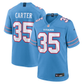 Men's Tennessee Titans Michael Carter Light Blue Team Game Jersey