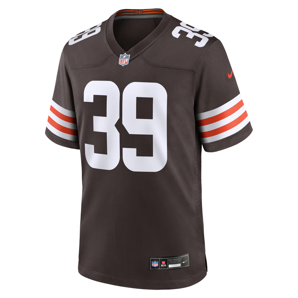 Men's Cleveland Browns Michael Coats Jr. Brown Team Game Jersey