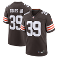 Men's Cleveland Browns Michael Coats Jr. Brown Team Game Jersey