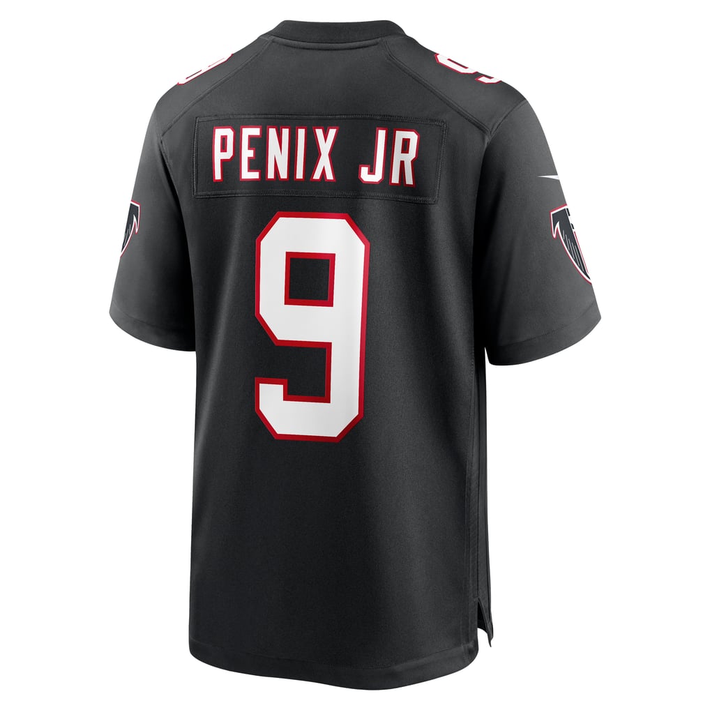 Men's Atlanta Falcons Michael Penix Jr. Black Alternate Game Jersey