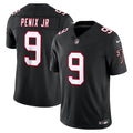 Men's Atlanta Falcons Michael Penix Jr. Black Alternate Throwback Vapor F.U.S.E. Stitched Limited Jersey