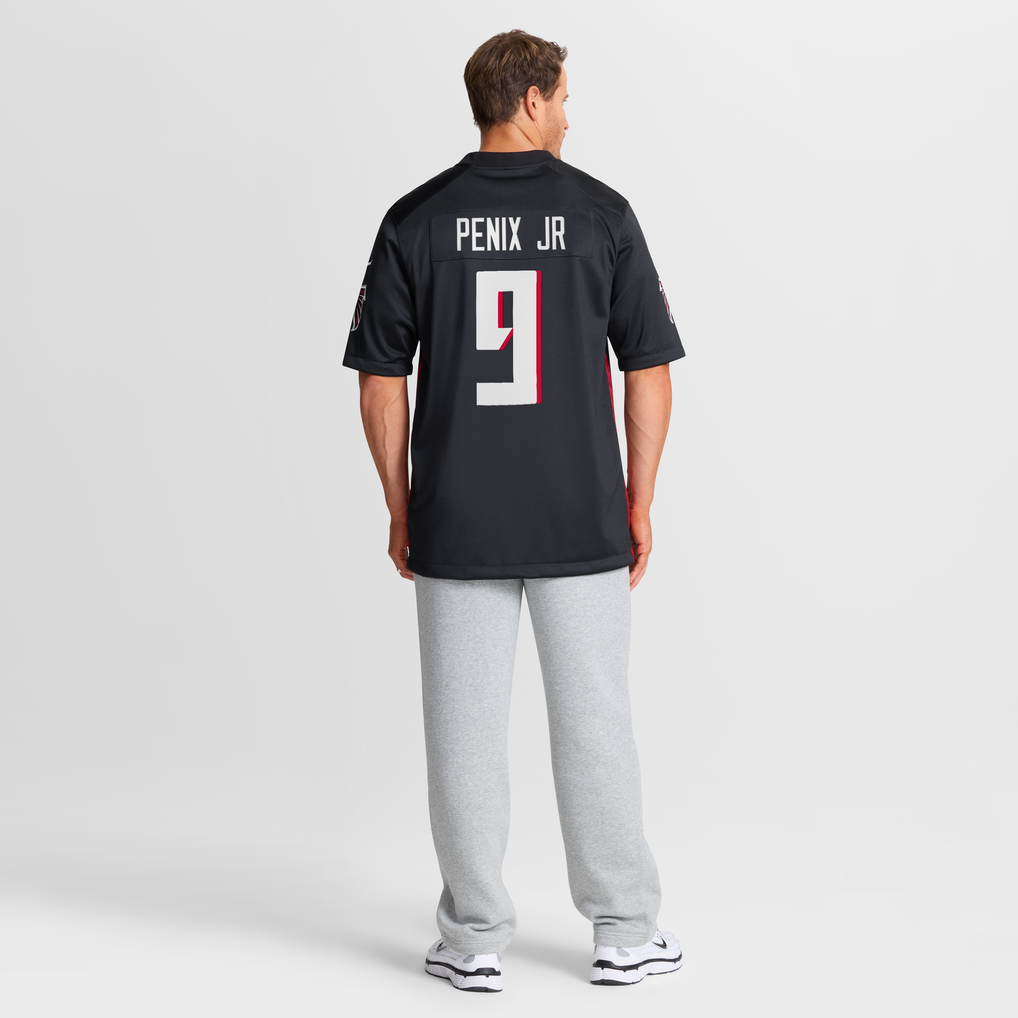 Men's Atlanta Falcons Michael Penix Jr. Black Player Game Jersey