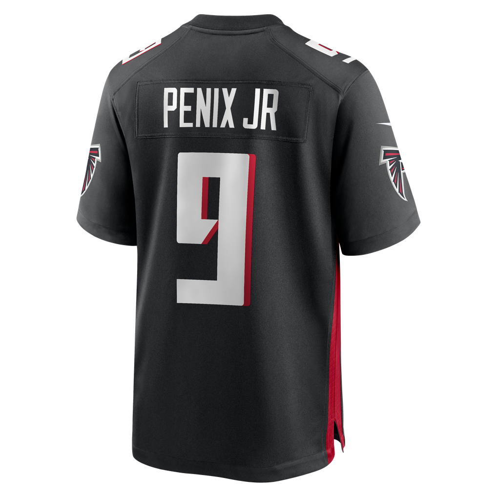 Men's Atlanta Falcons Michael Penix Jr. Black Player Game Jersey