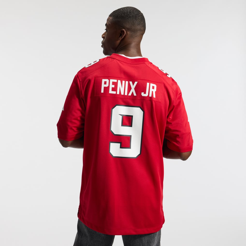 Men's Atlanta Falcons Michael Penix Jr. Red Game Jersey