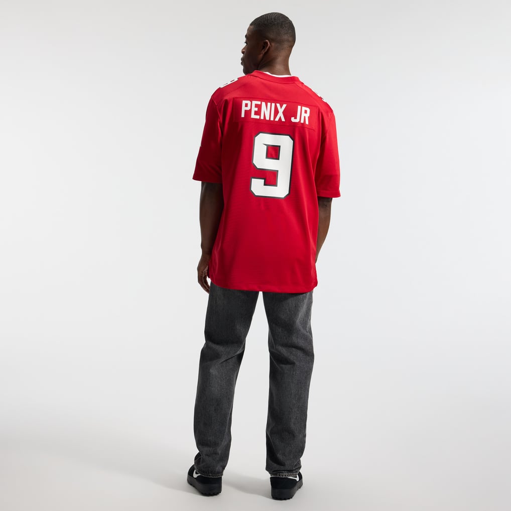 Men's Atlanta Falcons Michael Penix Jr. Red Game Jersey