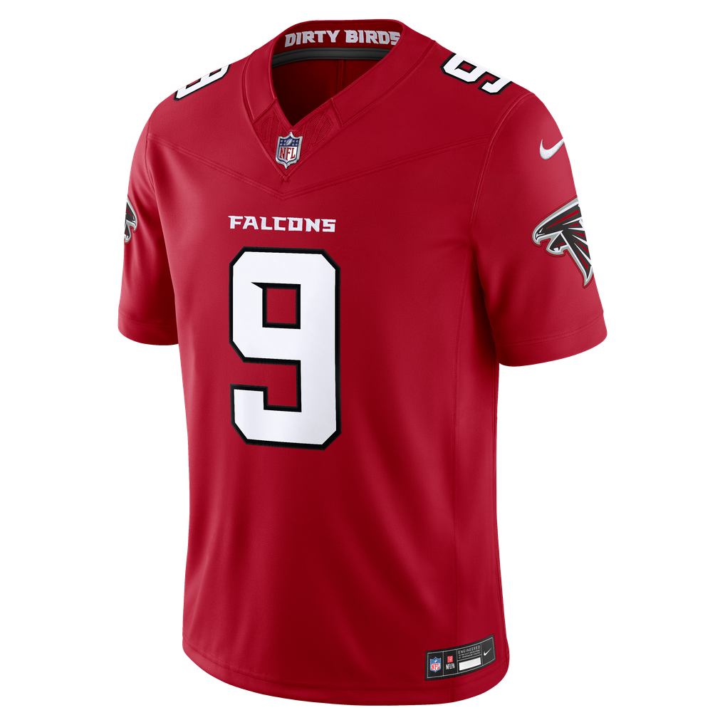 Men's Atlanta Falcons Michael Penix Jr. Red Team Vapor F.U.S.E. Stitched Limited Jersey