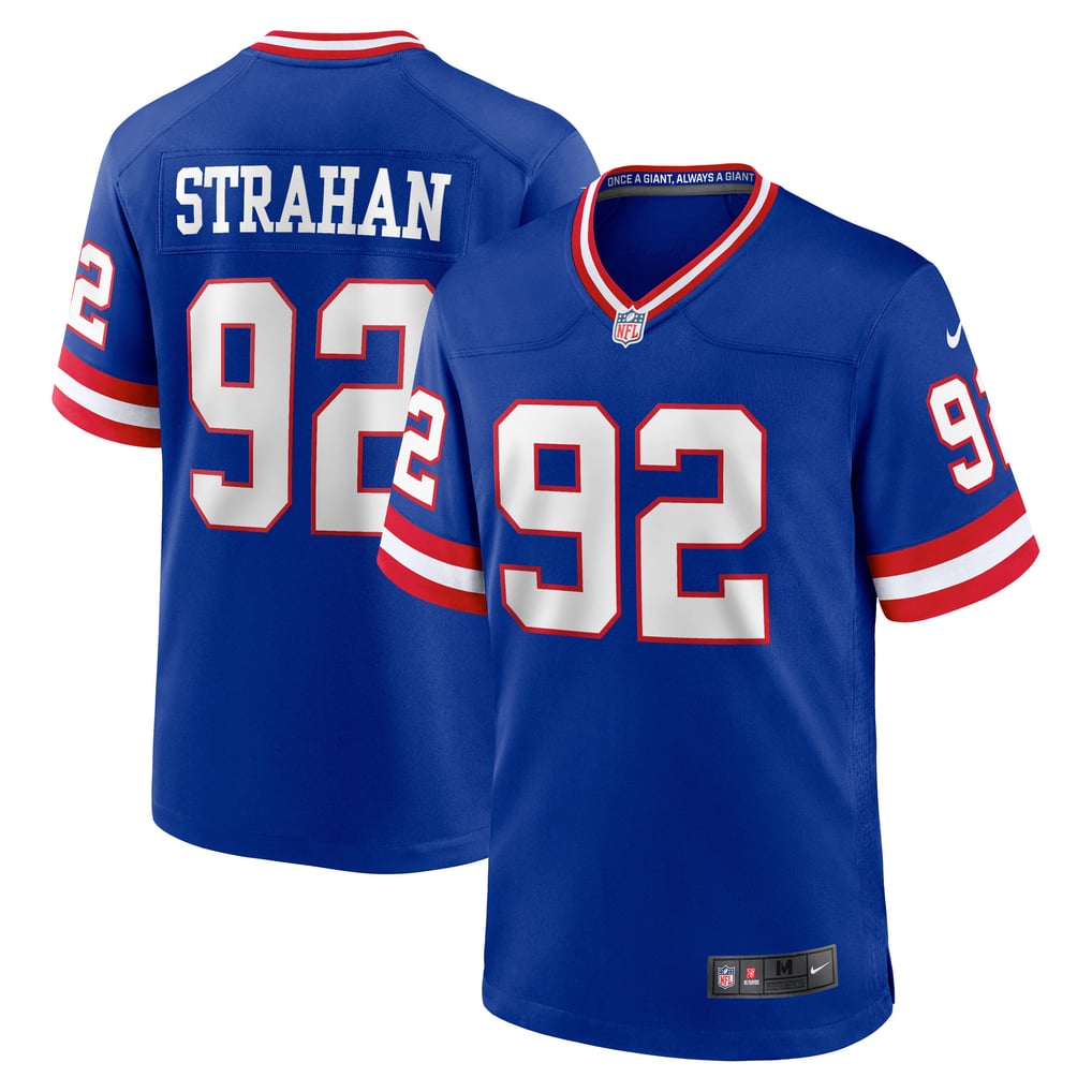 Men's New York Giants Michael Strahan Royal Retired Player Alternate Game Jersey