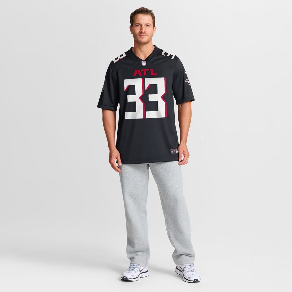 Men's Atlanta Falcons Michael Turner Black Game Retired Player Jersey